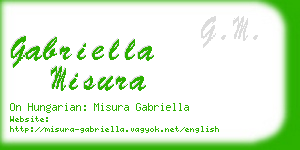 gabriella misura business card